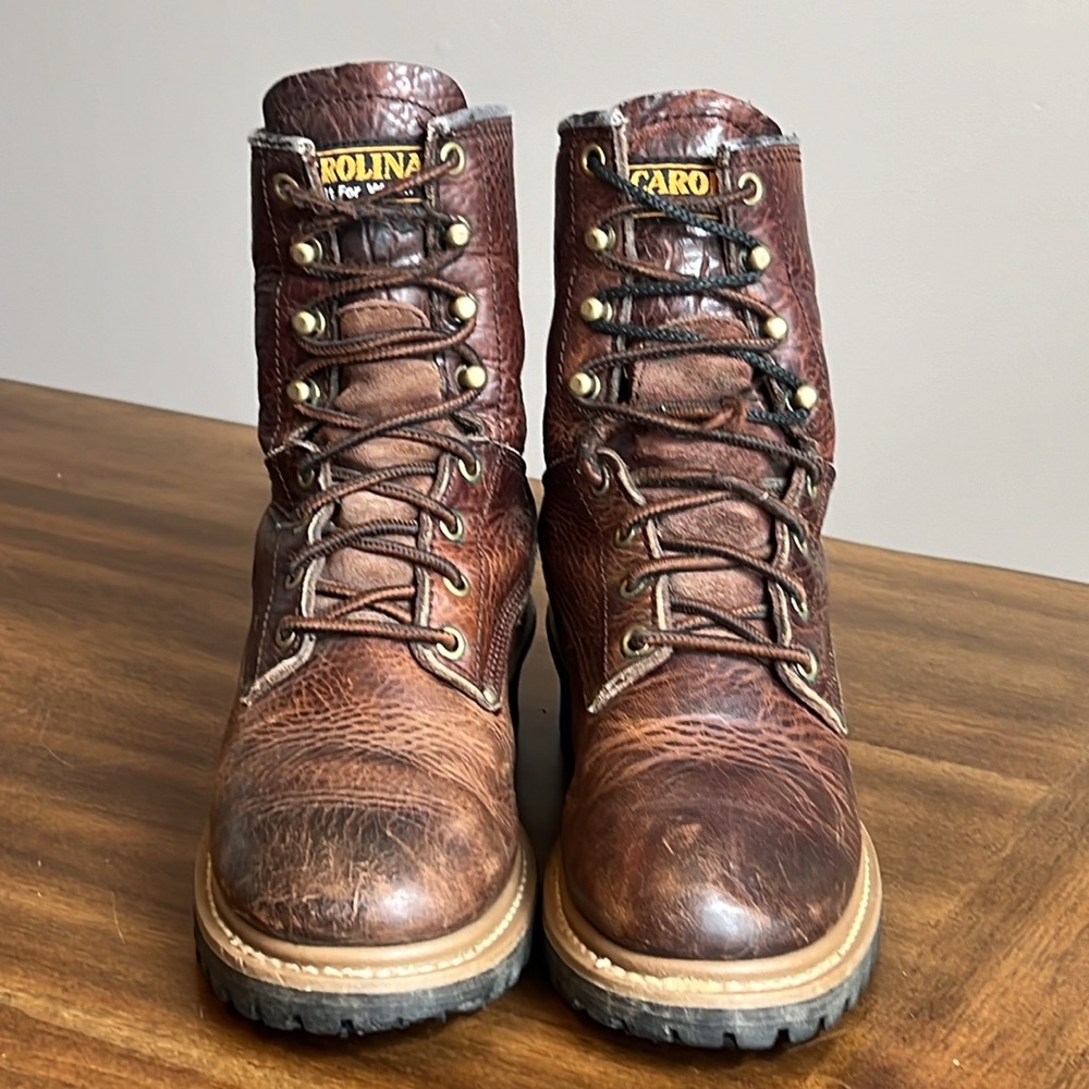 Carolina Women's Brown Lace Up Boots - Picture 3 of 16